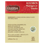 Celestial Seasonings, Herbal Tea, мадагаскарская ваниль, без кофеина, 20 чайных пакетиков, 43 г (1,5 унции)