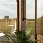 Выключатель двухклавишный влагозащищенный Gallant (черный/хром)