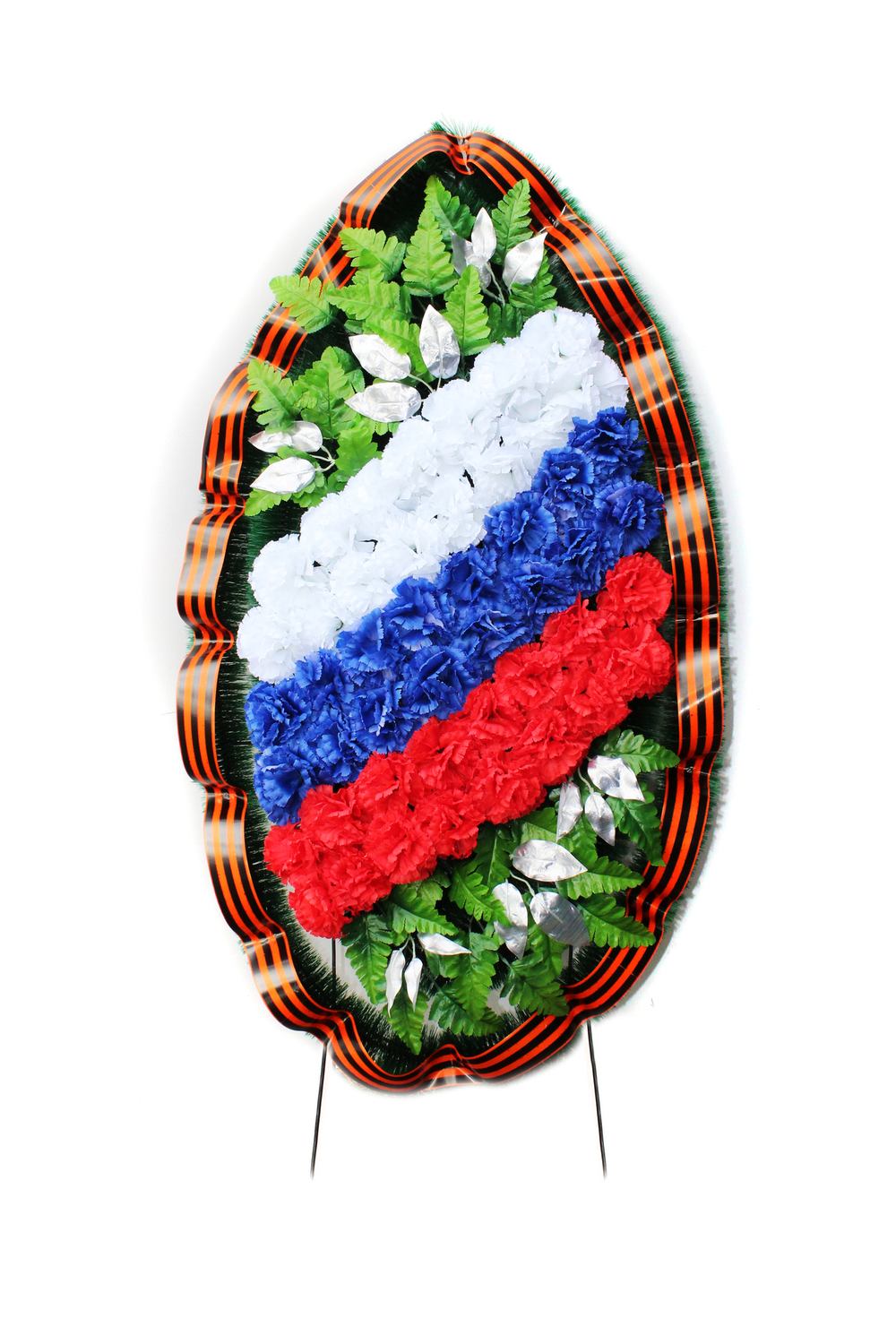 Венок  триколор малый