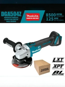 DGA504 18 В LXT Бесщеточная аккумуляторная 125-миллиметровая угловая шлифовальная машина с ползунковым переключателем
