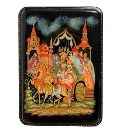 Народные промыслы ШК-16/ 2 Шкатулка «Золотой-петушок»