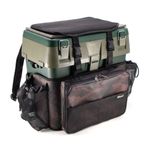 Сумка-рюкзак &quot;СЛЕДОПЫТ&quot; для зимнего ящика универ., 3 кармана, цв. КМФ бордовый/5/