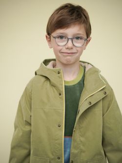 Парка c флисом оливка