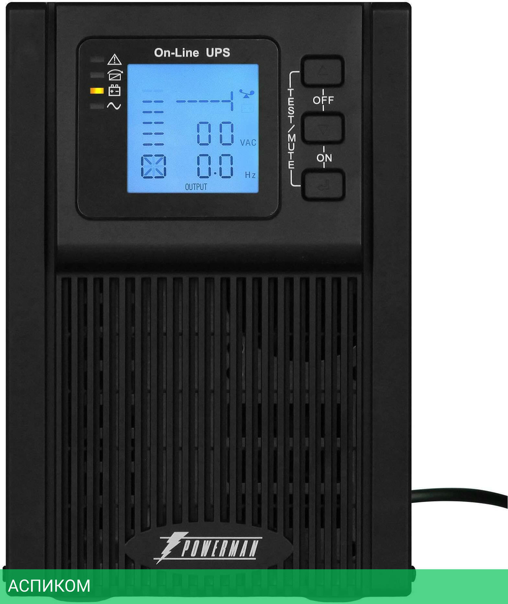 Источник бесперебойного питания PowerMan Online 1000 Plus (6114084)