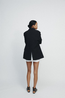 ZARA БАЗОВЫЙ БЛЕЙЗЕР, ЧЕРНЫЙ