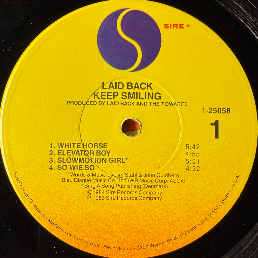 Laid Back ‎– ...Keep Smiling (США 1984г.)