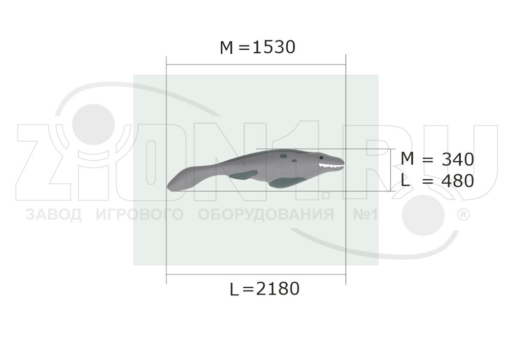 Уличная резиновая фигура «Мазозавр»