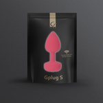 Gvibe Gplug Small - Инновационная маленькая дизайнерская пробка с вибрацией, 8х2.8 см (розовая)