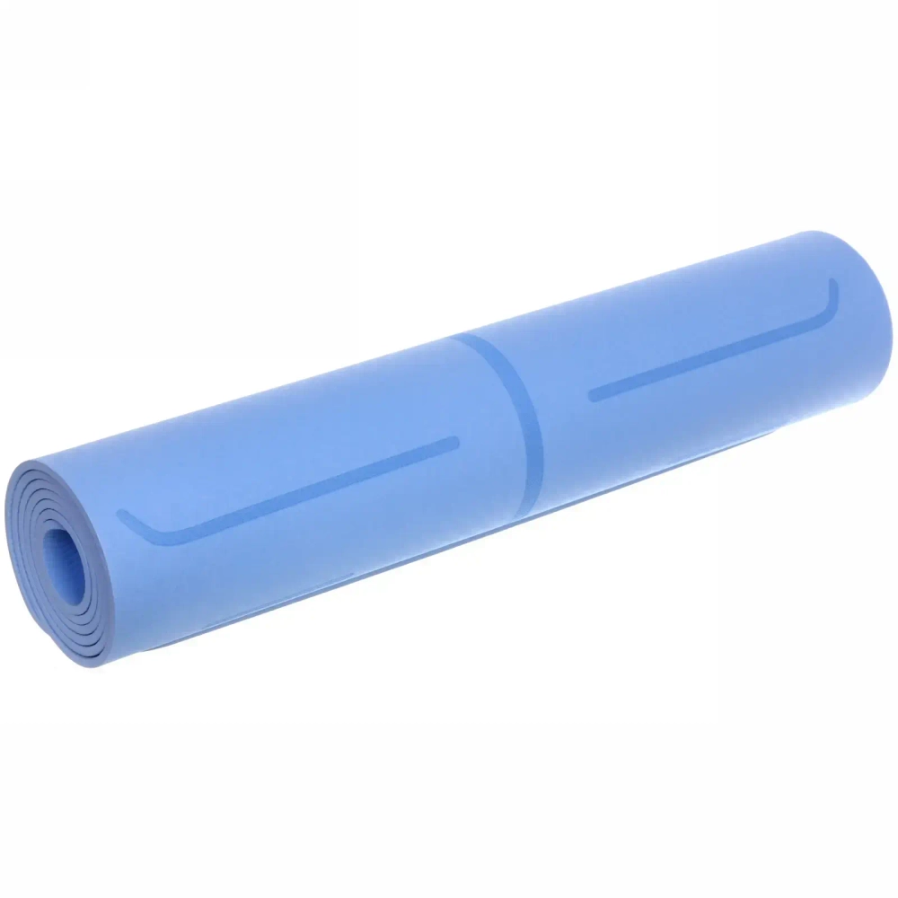 Коврик для йоги «Мандала» 183*61*06 см (ТРЕ), голубой