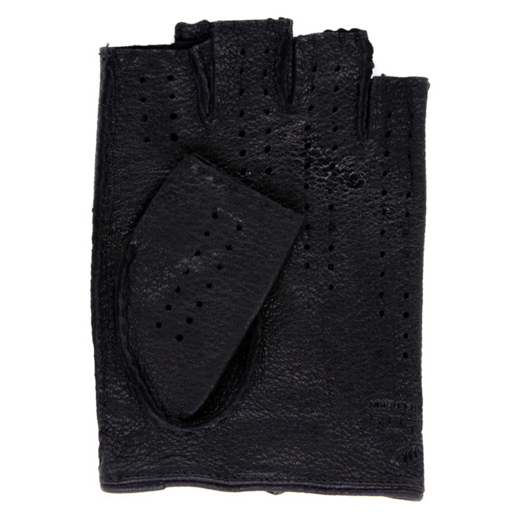Перчатки мужские без пальцев (черные) "VICTOR"