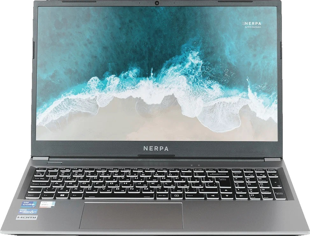 Ноутбук  Nerpa Caspica I752-15 15.6 ", Core i7, 8 Гб RAM, 512 Гб SSD, Iris Xe Graphics, Серый