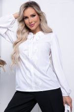 Блуза "Шарлиз" Б7255 (вайт) LT Collection (Акция)