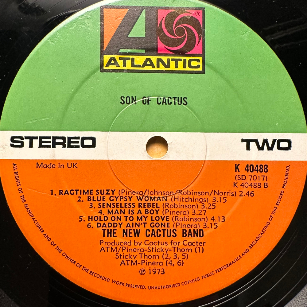 The New Cactus Band - Son Of Cactus (Англия 1973г.)