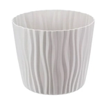 Кашпо ВОЛНА D200мм 4л с вкладышем Кремовый