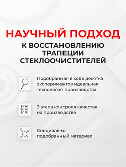 Ремкомплект трапеции стеклоочистителя Nissan SKYLINE (XII) [Кузов: V36] 2006-2014 (C-69)