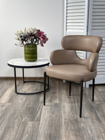 Стул М-City DISAUR Валтер (Valter) Hf017-20 Коричнево-Серый, Экокожа, темно-серый каркас