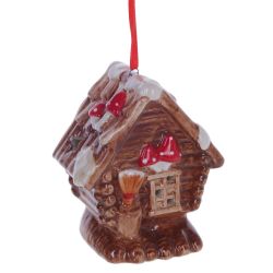 GAEM Украшение новогоднее "Избушка" с подсветкой , L7 W5 H8 см, (2хLR44), 3в.