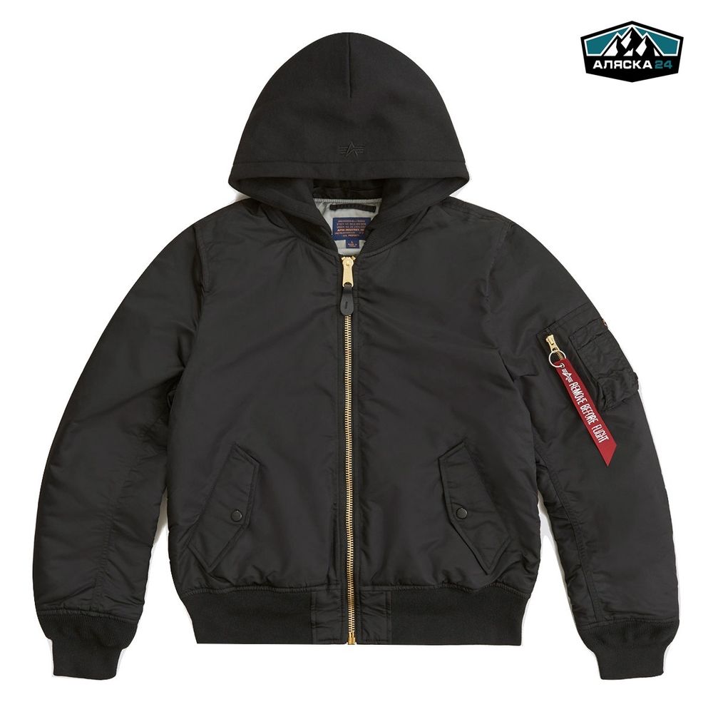 Бомбер Alpha Industries MA-1 Natus Black