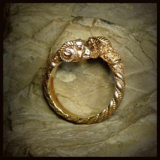 Кольцо "Золотое руно" малое ювелирная латунь