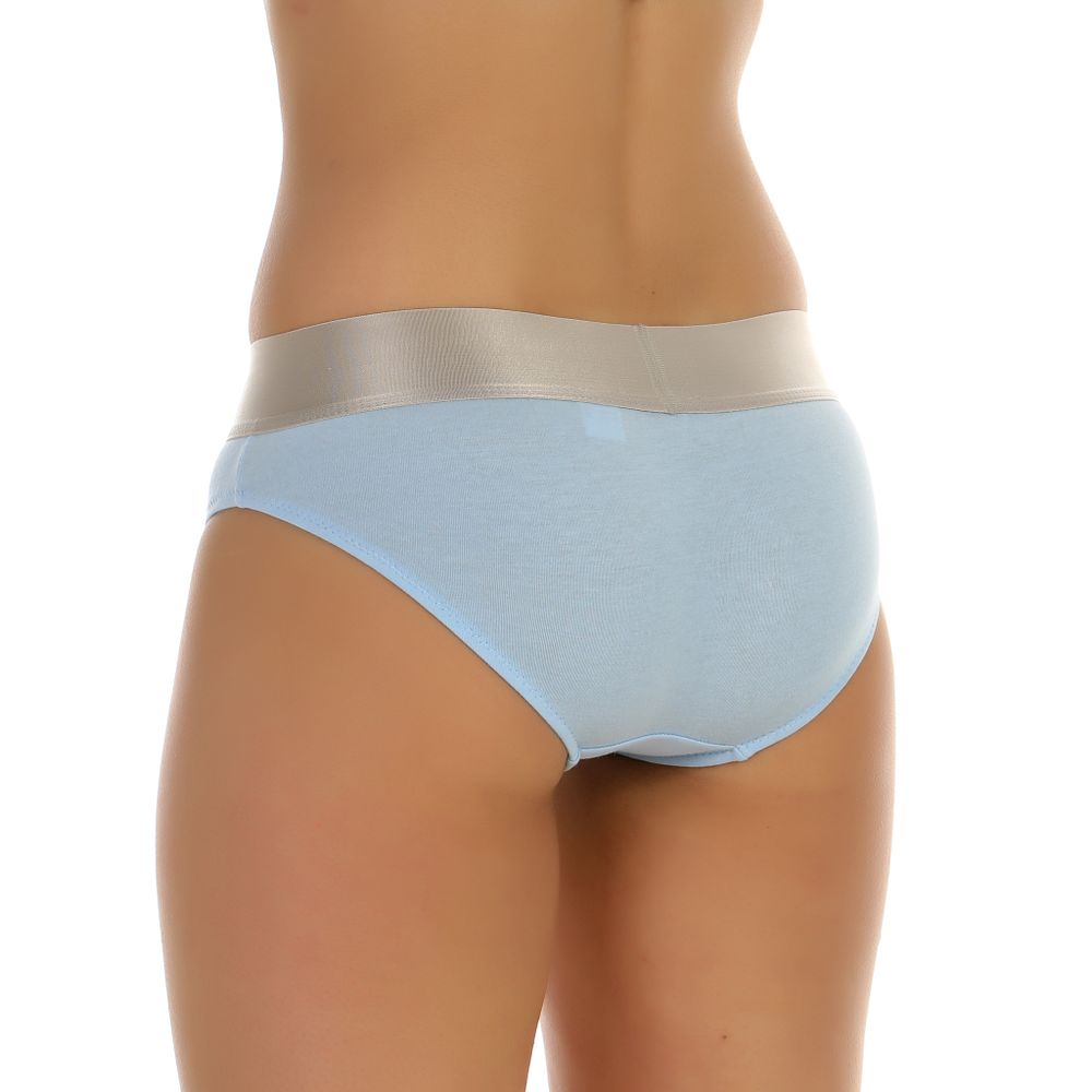 Женские трусы слипы голубые Calvin Klein Women Steel Sky Blue