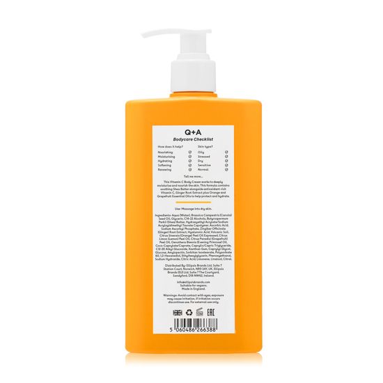 Крем для тела Q+A, VITAMIN C, 250 мл