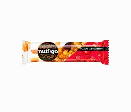 Nut&go bar kikiriki brusnica