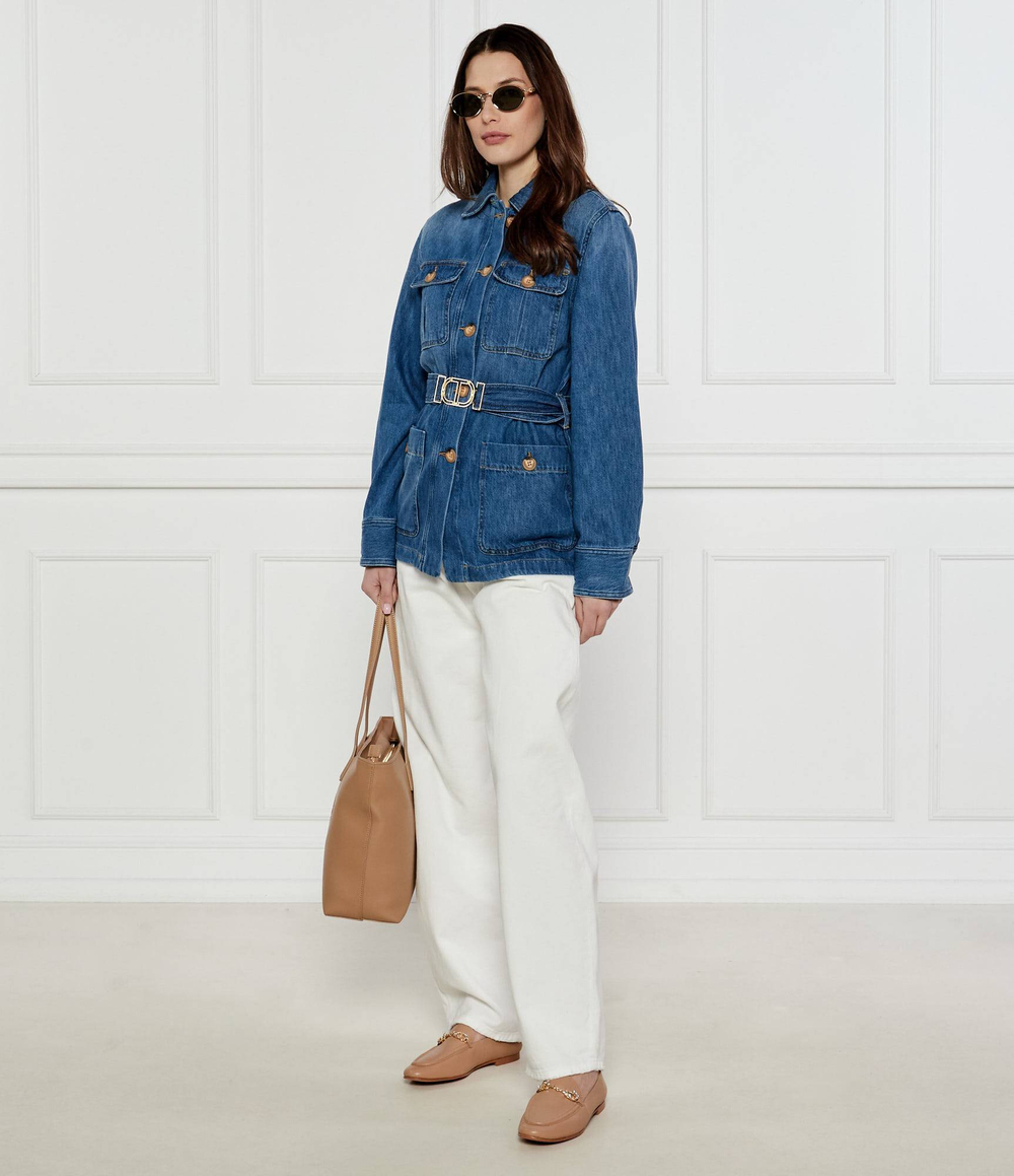 Джинсовая куртка TWINSET - голубой(251TP2610)