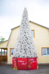 Уличная искусственная сосна Альпийская белая 18 м., ствольная, Леска, Green Trees (GT18ALESW)