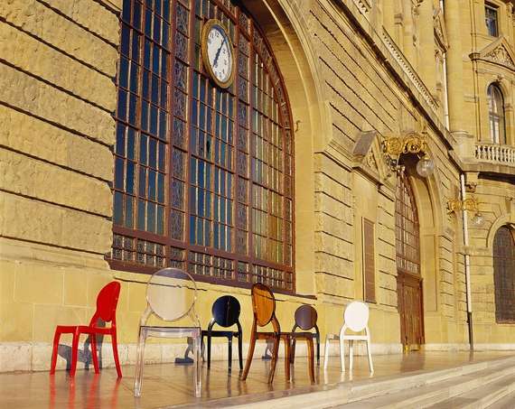 Стул Elizabeth прозрачный янтарный