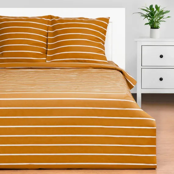 Постельное бельё Этель Mustard stripes