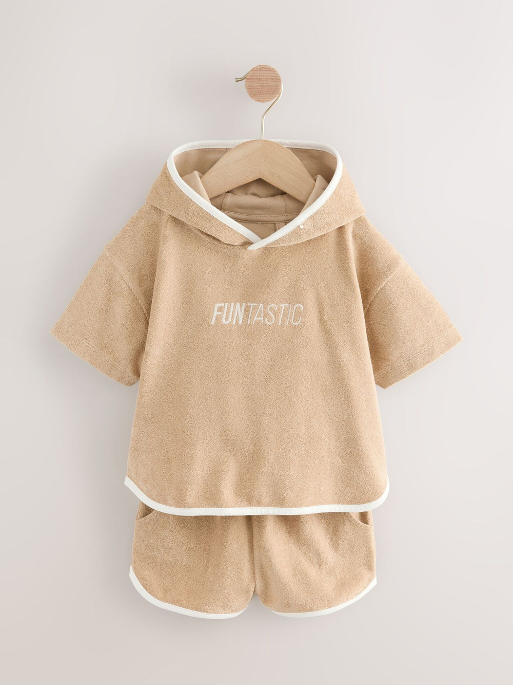 Пончо и шорты в комплекте для мальчика Next E92-312, Песочный
