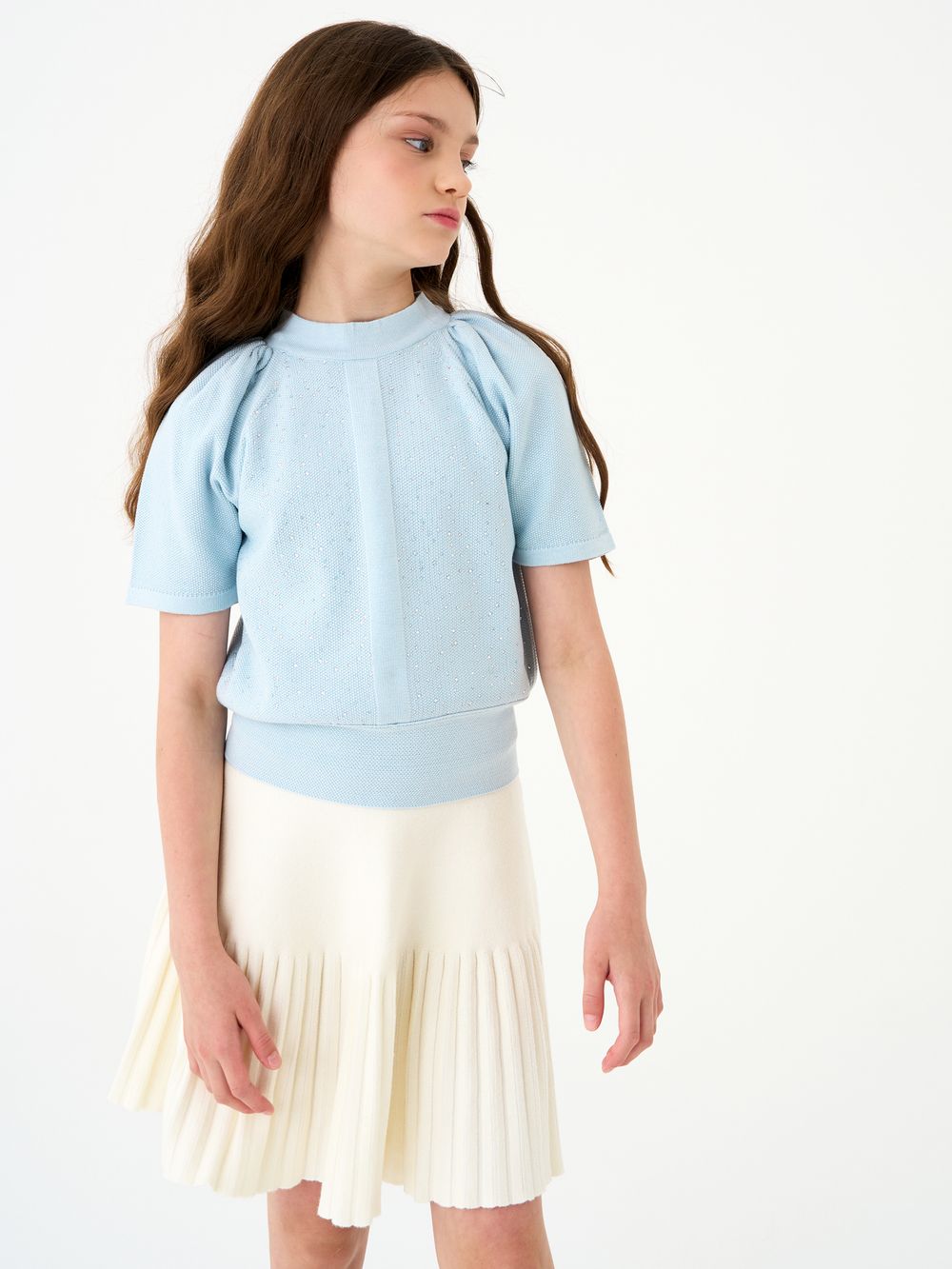 Джемпер для девочки AT1374 голубой