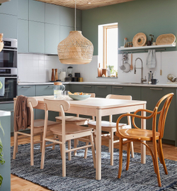IKEA MISTERHULT  (ИКЕА МИСТЕРХУЛТ)  -  Подвесной светильник, бамбук/ручная работа, 45 см