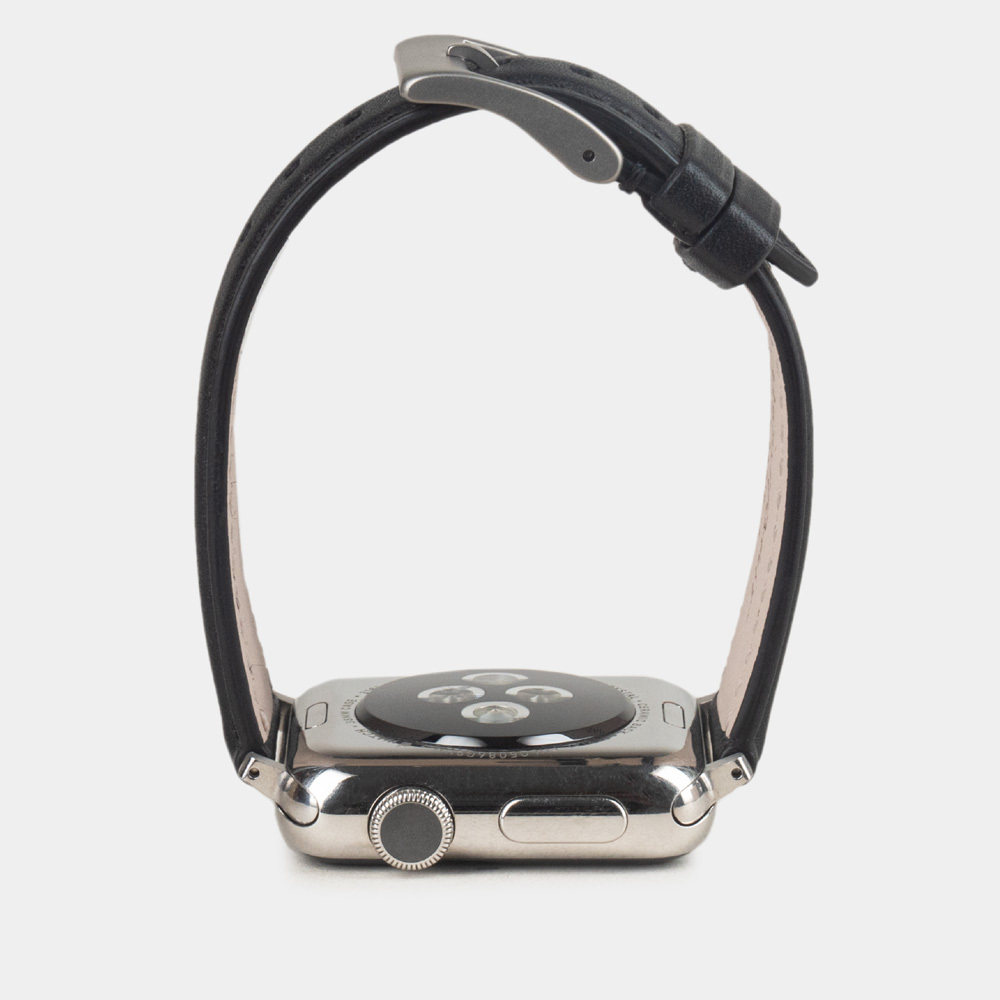 Ремешок для Apple Watch 40/41/42 mm из кожи теленка, черного цвета