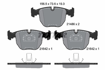 TEXTAR - 2148602-TET - Brake Pad Set, disc brake