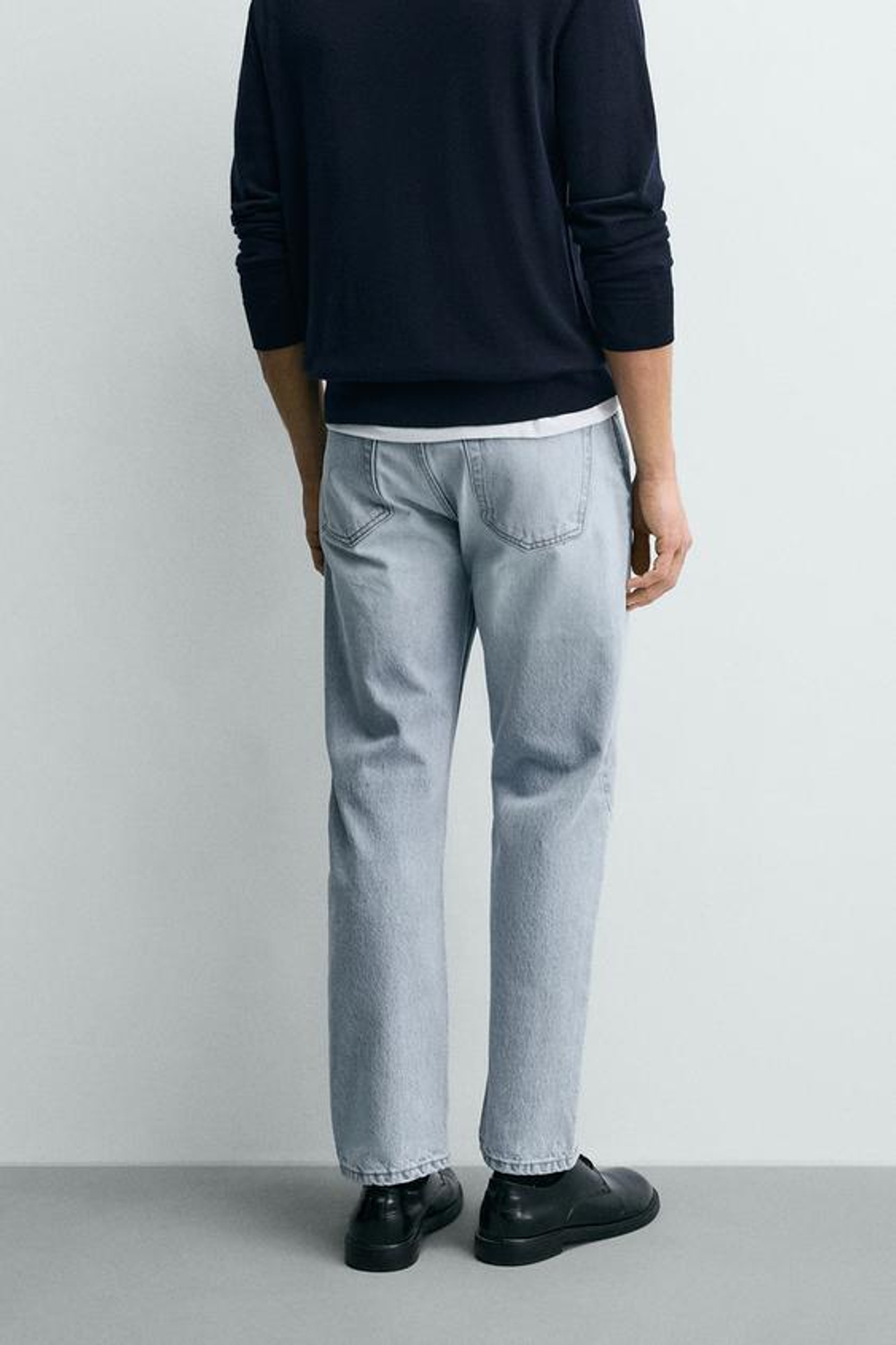 ZARA ДЖИНСЫ REGULAR FIT, ГОЛУБОЙ