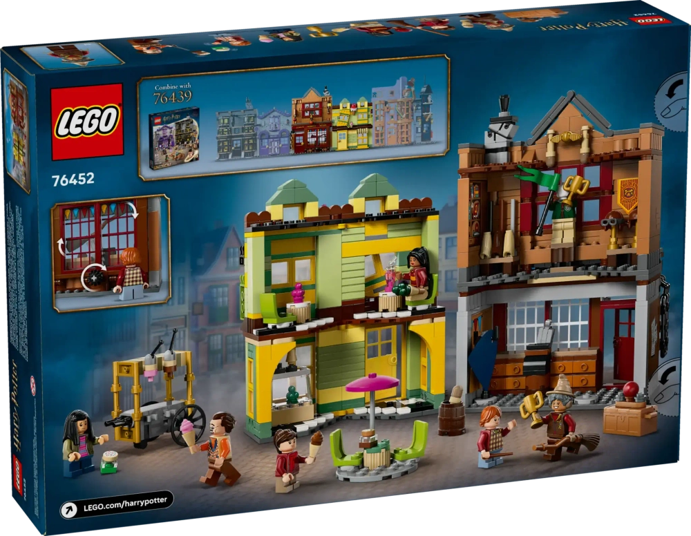 Конструктор LEGO Harry Potter 76452 Качественные принадлежности для квиддича и кафе-мороженое