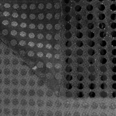 Трикотаж Пайетки, 61 гр/м2, 110 см, чёрный/чёрный