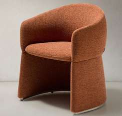 Стул Bosca из терракотового шенилла