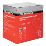 Картушный пистолет для штукатурки, V= 9,5 л, сопла 4, 6 и 8 мм Matrix