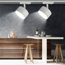 Трековый светильник однофазный ЭРА TR48 - GX53 WH под лампу GX53 матовый белый | Однофазные светильники под лампу