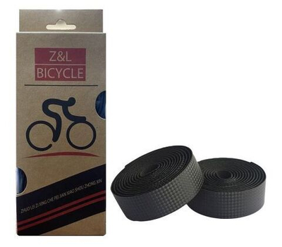 Обмотка на руль, полиуретан, 30х1970 мм, к-кт 2 шт. (пара,) с торцевыми заглушками, инд. упак., Z&am