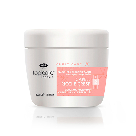 Lisap Разглаживающая маска для вьющихся волос Тор Care Repair Elasticising Mask Curly and Frizzy Hair, 500 мл