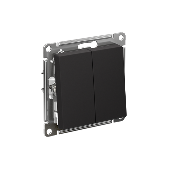 Выключатель 2-кл. СП AtlasDesign 10А IP20 (сх. 5) 10AX механизм карбон SE ATN001051