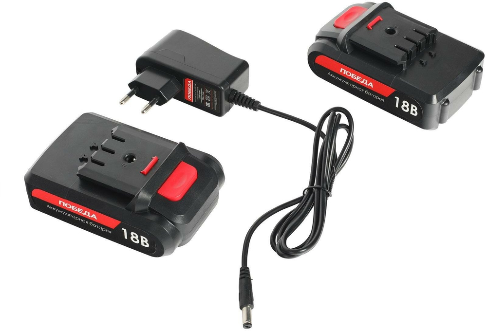 Аккумуляторная дрель-шуруповерт Победа ДА-18/2 Ли