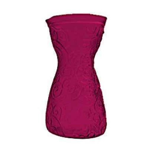 Ваза стекло 22 см 1,0 л вишневая