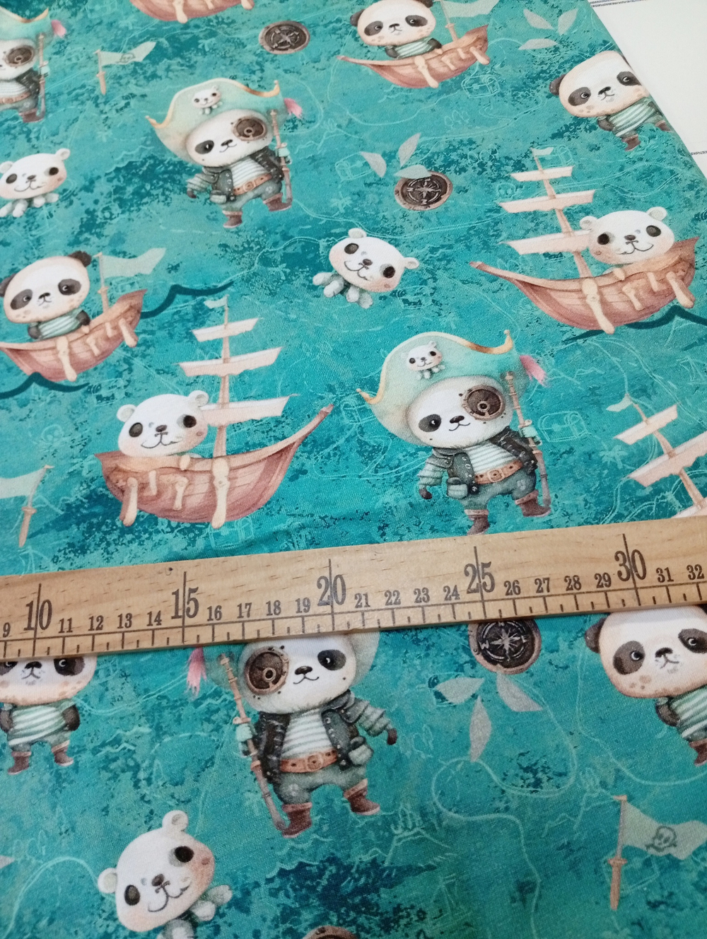 Кулир (принт). Мишки-пираты