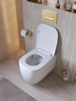 Унитаз подвесной безободковый с сиденьем и смывом TORNADO Cezares COMFORT CZR-380-TH-TOR/SC