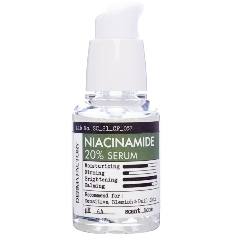 Сыворотка с ниацинамидом Derma Factory Niacinamide 20% serum, 30 мл