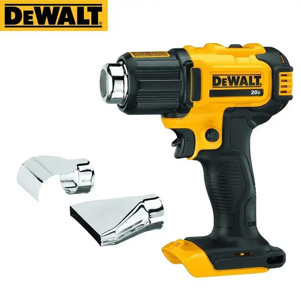 Тепловая пушка DEWALT DCE530, 20 В, литиевая батарея, промышленная электрическая тепловая пушка с регулируемой температурой и двойными насадками